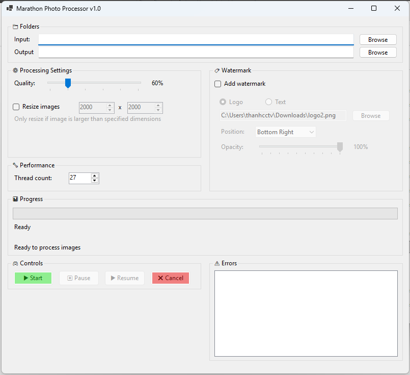 Phần mềm nén ảnh Miễn phí do kimcucha viết Screenshot 1